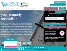 Tablet Screenshot of centrickproperty.co.uk
